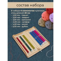 Набор спиц для вязания Zing (20см)